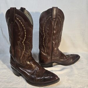 Dan Post Rich Brown Western Boots